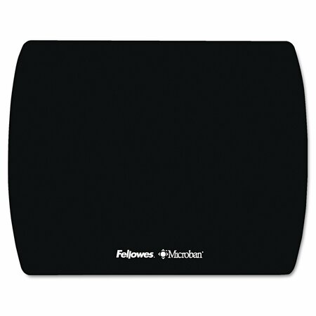 FELLOWES Ultra Thin Mouse Pad, Microban, Black 5908101
